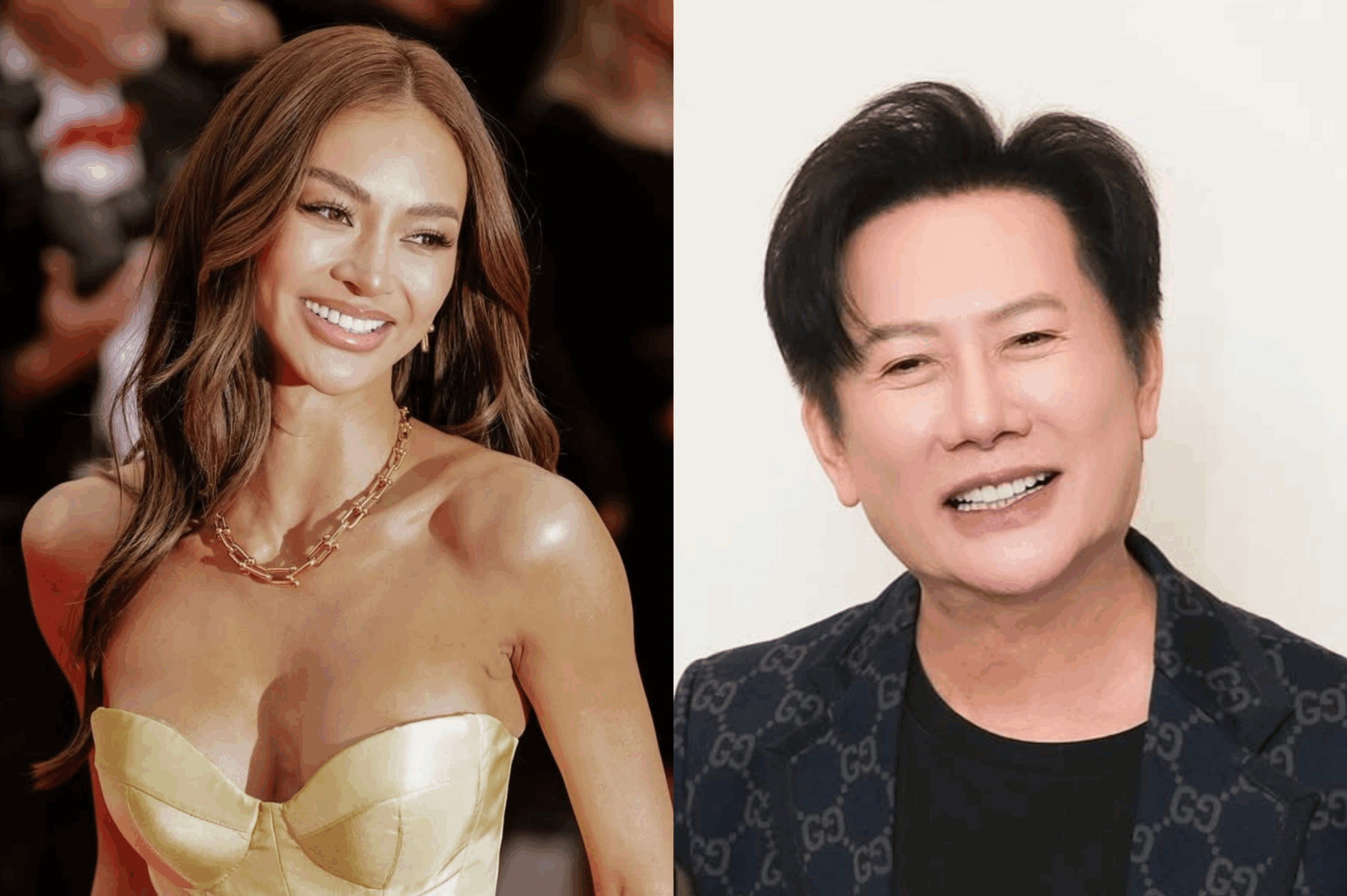 Kylie Verzosa calls out MGI head Nawat Itsaragrisil for revealing her number. Images: Instagram/@kylieverzosa, @nawat.tv