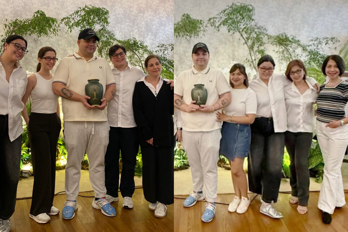 Ricky Davao’s urn finally home with family